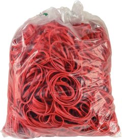Bulk 1Kg Rubber Bands Size 19 Red