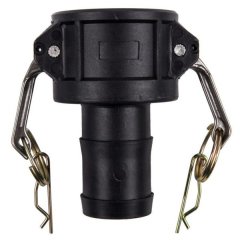 Camlock - Pp Type C Female Coupler X Hose Tail 80mm - 2 Pack