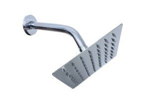 LMA Stainless Steel 15cm Square Shower Head &amp; 45 Bend 16cm Shower Arm Set