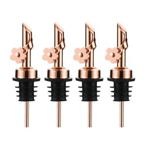 Olive Oil Dispenser Spout Oil Pour Spouts Rose Gold - 4 Pieces