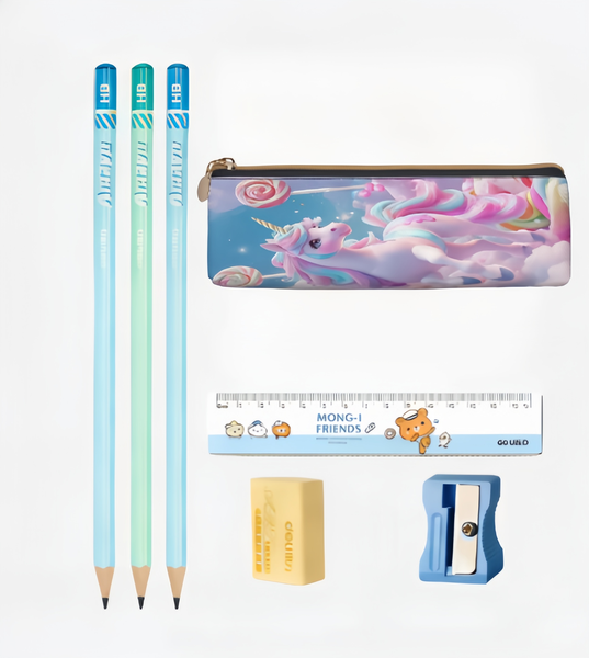 Magical Unicorn &amp; Lollipops Pencil Case - Dreamy Kids Stationery