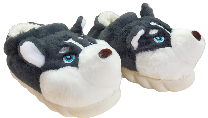 Soxy Lady - Husky Slippers With Rubber Sole - Uk3-Uk5 One Size