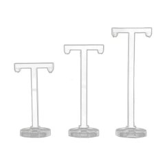 3Pcs Acrylic T Shape Earring Display Earring Holder Earring Stand