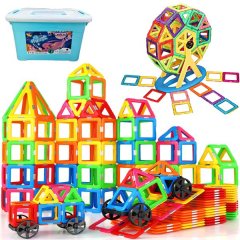Magnetic Tiles Set STEM Building Blocks 118 Piece