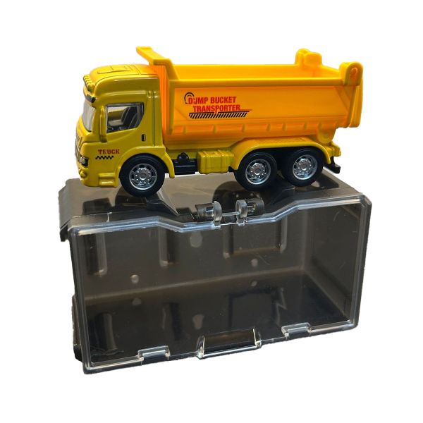 Collectible City Construction Vehicles with Clear Display Case - Dump Truck