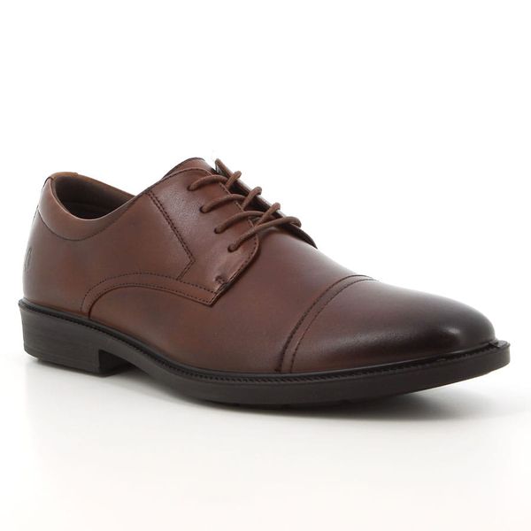 Hush Puppes Reggie Lace Up Shoes Dark Tan