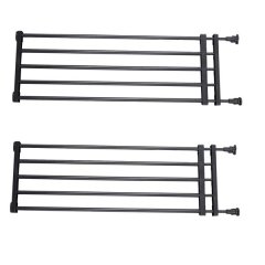 Pet Indoor Adjustable Freestanding Dog Gate Barrier Set of 2