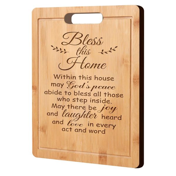 Laser Engraved Bamboo Cutting Board House Warming Women Gifts New Home