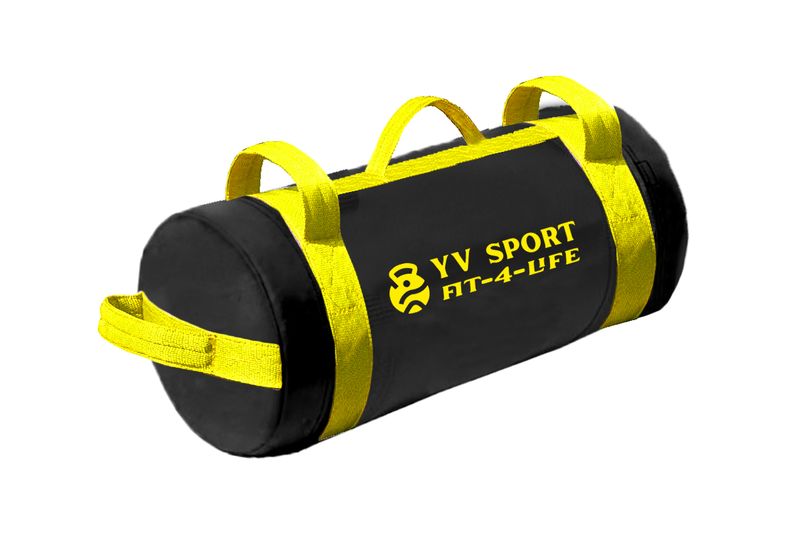 Gym Sand Bag/ Core Bag With Yellow Handles 15 and 17.5kg
