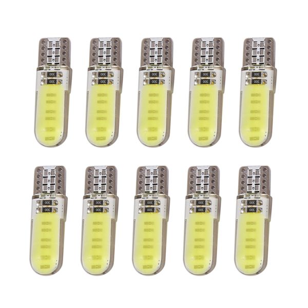10Pieces T10 W5W COB LED Car Auto Interior Side Parking Bulb