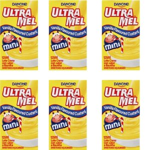 Danone Ultra Mel UHT Vanilla Custard - 6 x 125ml