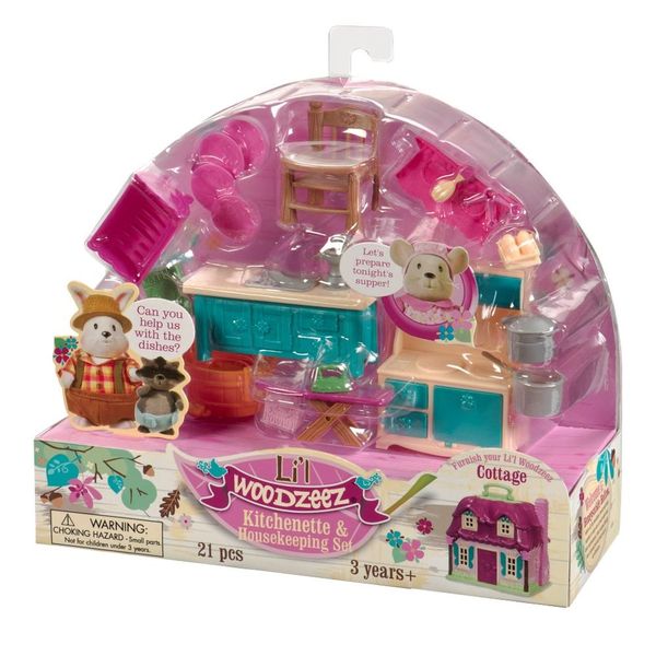 Li'l Woodzeez Kitchenette &amp; Housekeeping Set