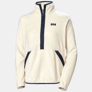 Helly Hansen Women's Rig Half-Zip Fleece Pullover - Cream