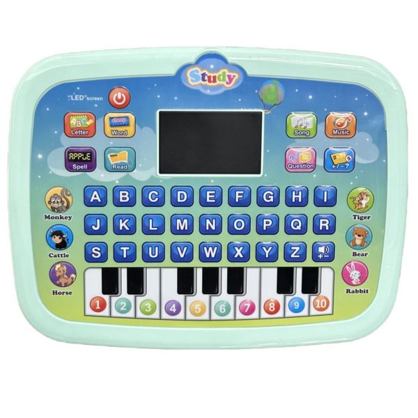 Kid Tablet Toddler Learning Pad Interactive Toy with Screen - Green