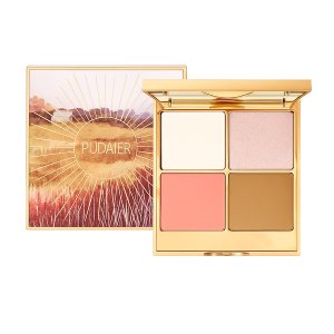 Pudaier IcedSalmon Glam Glow Highlighter &amp; Bronzer Palette-Complexion,Silky