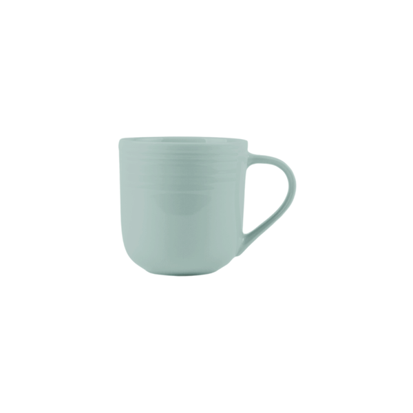 JENNA CLIFFORD - Embossed Lines Mermaid Mist Coffee Mug Set of 4