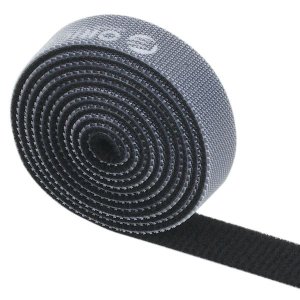 Orico 1m Hook &amp; Loop Cable Tie - Black