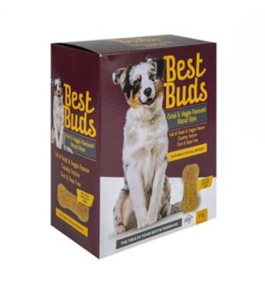Best Buds - Oxtail &amp; Veg Flavoured Biscuit Bites Dog Treats 1Kg