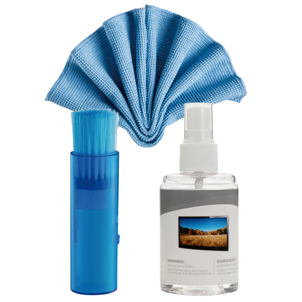 NEOHUBS 3 in 1 Screen Cleaning Kit with Spray, Brush &amp; Microfiber Cloth