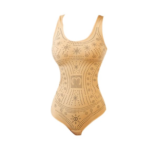 Body Shaping Bodysuit - Backless Tank, Tummy Control, Triangular Hooks