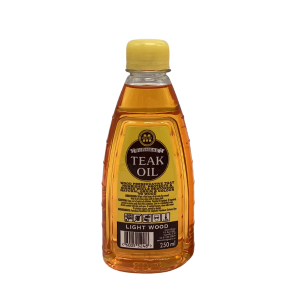 Burmese Teak Oil for Light Wood Furniture Oil 250ml