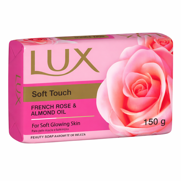 Lux Soft Touch Bar Soap French Rose Almond Oil Moisturising 6x150g