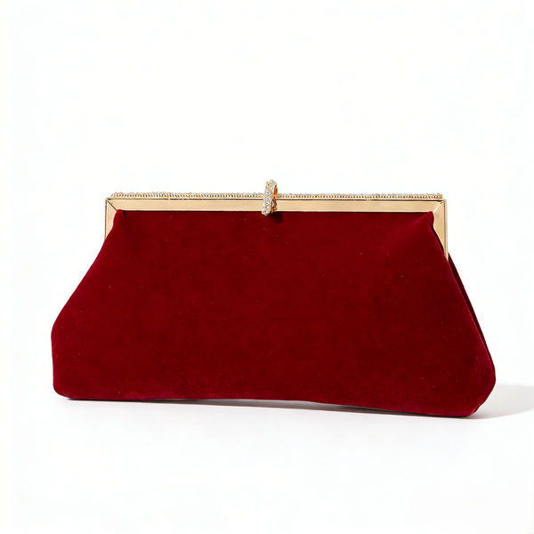 ZELTRYN Fashionable Velvet Clutch Evening Bag