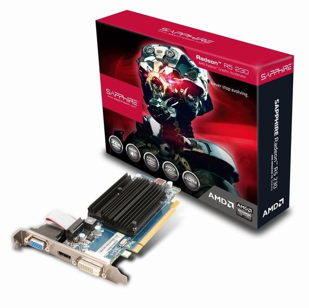 Sappire R5-230 Chipset 2GB 64bit DDR3 Graphics Card