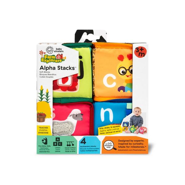 Baby Einstein Farm Explorers Alpha Stacks Soft Blocks