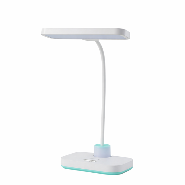 Flexible Rechargeable LED Desk Lamp with Night Light &amp; Pen Holder