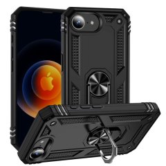 Phone Case Compatible With iPhone 16e Shockproof Bumper with Ring Stand Holder