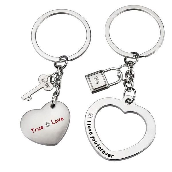 Keyring, Keychain Gift Set True Love / Love You Forever 2 Piece Gift Star