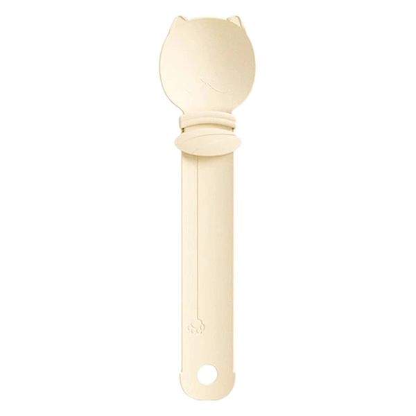 Cat Treat Squeeze Feeding Spoon - Cream
