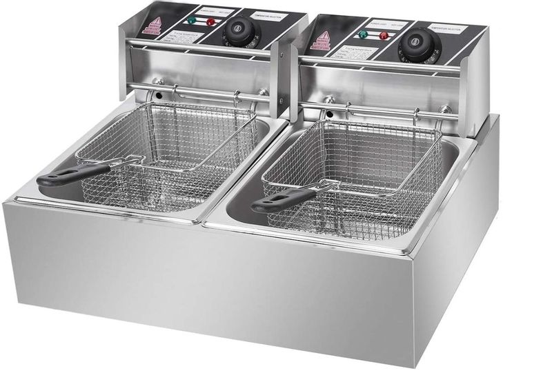 Delica 6L + 6L Double Pan Deep Fryer