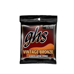 GHS Vintage Bronze Acoustic Guitar Strings VNUL extra light 010-046