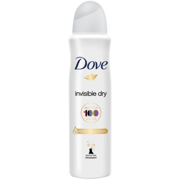 Dove Antiperspirant Deodorant Body Spray Invisible Dry 150ml x 2