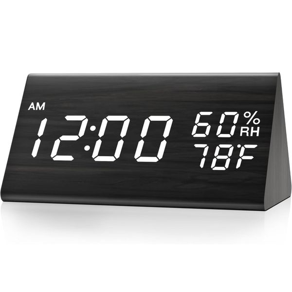 Redisson Digital Alarm Clock, with LED Humidity &amp; Temperature Detect