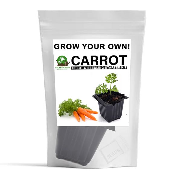 Palm Garden Grow Your Own Carrot Plant - Seed to Seedling Kit