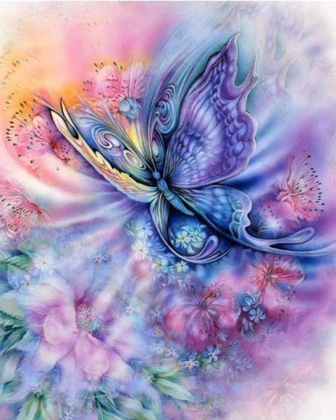Diamond Painting DIY Full Drill - Butterfly 50x70cm