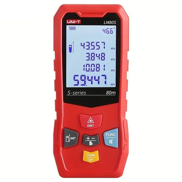 80m Laser Distance Measuring Device - LM80S with Multi-Unit Support