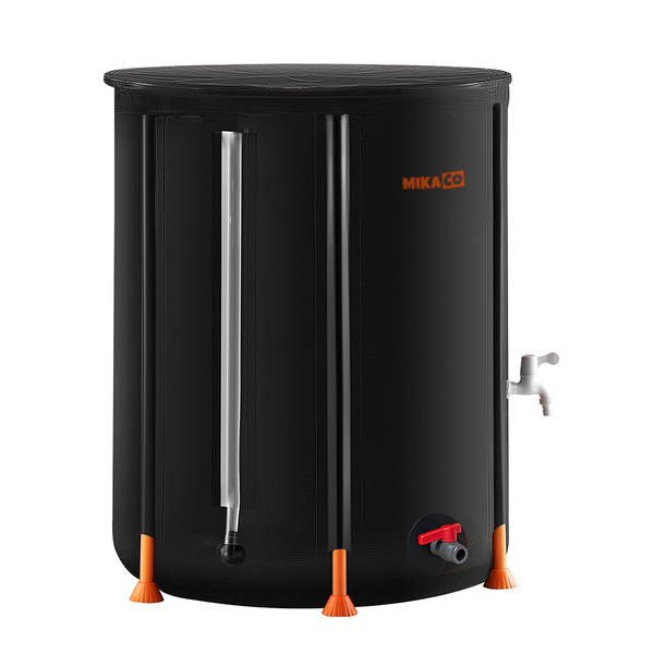MIkaco Foldable Water Tank / Rainwater Collection Barrel with Lid 160L