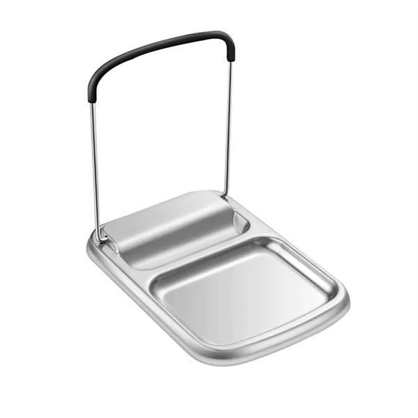 Cooking Spoon Rest With Lid Holder Kitchen Utensil Rest