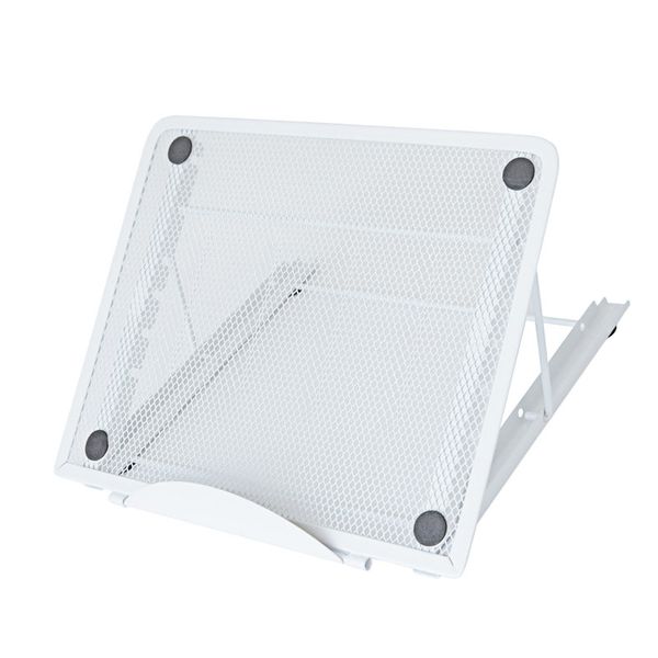 Tablet Stand Laptop Holder Firm Support Heat Dissipation Adjustable White