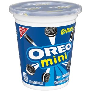 OREO Mini Chocolate Sandwich Cookies Go-Pak, On The Go Snacks - Pack 2