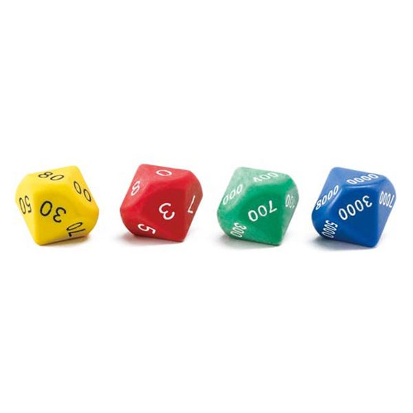 EDX Education Dice Soft Plastic Place Value - Jumbo