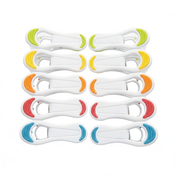 10 Pieces Different Colors Strong Hold Comfy Grip Washing Pegs