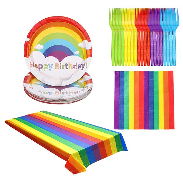 Party Decor Rainbow Pride Party Supply Set of 72