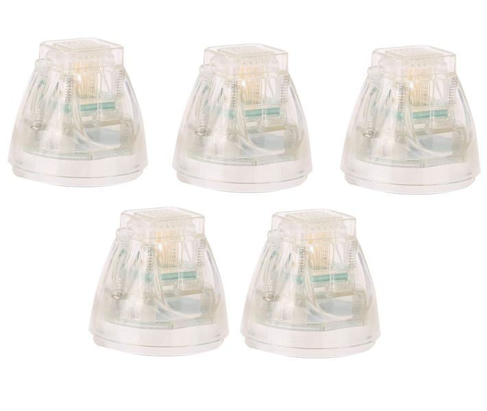 25 Pin RF Microneedle Cartridge - Green &amp; Silver (5 Pack)