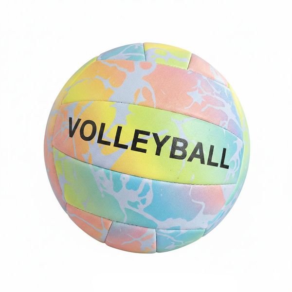Vibrant Tie-Dye Beach and Indoor Volleyball in Mixed Colors