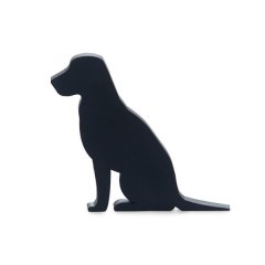 Door Stopper - Black Canine - 12cm